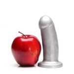 Tantus They/Them Super Soft Thick Dildo - Silver