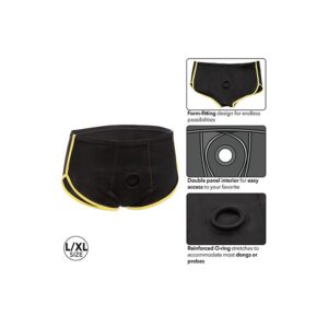 Boundless Boxer Brief - Black & Yellow Large-XL