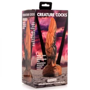 Creature Cocks Ravager Rippled Tentacle Silicone Fantasy Dildo