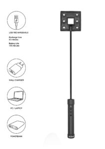 Shots America ELECTROSHOCK E-Stim Spanking Crop-Black