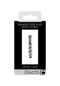 Shots Ouch! 9mm Urethral Sounding Metal Plug