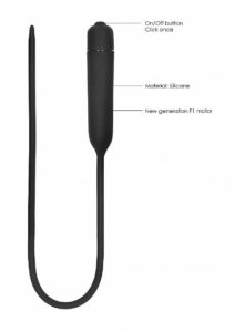 Shots Ouch! | Extra Long Urethral Sounding Silicone Vibrating Bullet Plug