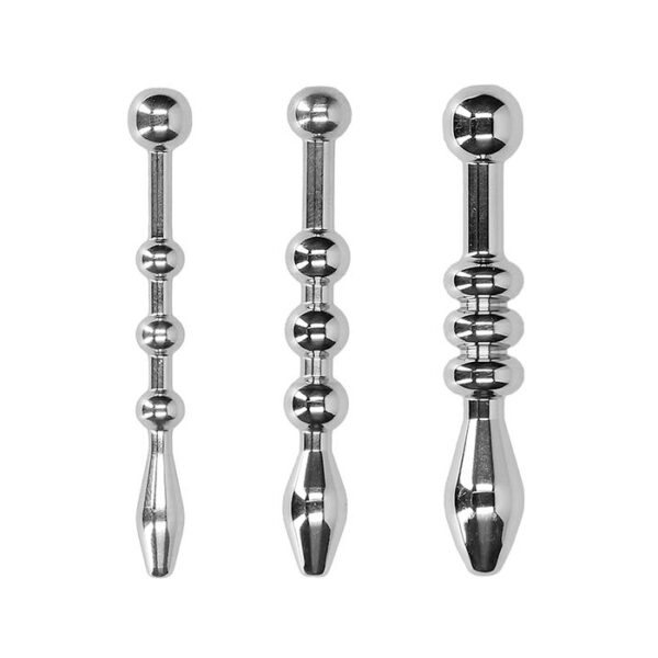 Shots Ouch! Urethral Sounding Metal Plug Set - 58mm