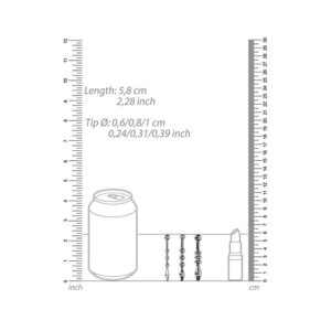 Shots Ouch! Urethral Sounding Metal Plug Set - 58mm