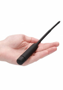 Shots Ouch! | Urethral Sounding Silicone Vibrating Bullet Plug with Beaded Tip