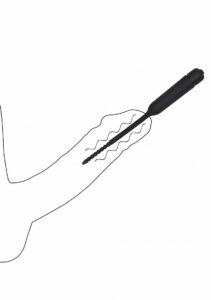 Shots Ouch! | Urethral Sounding Silicone Vibrating Bullet Plug with Beaded Tip