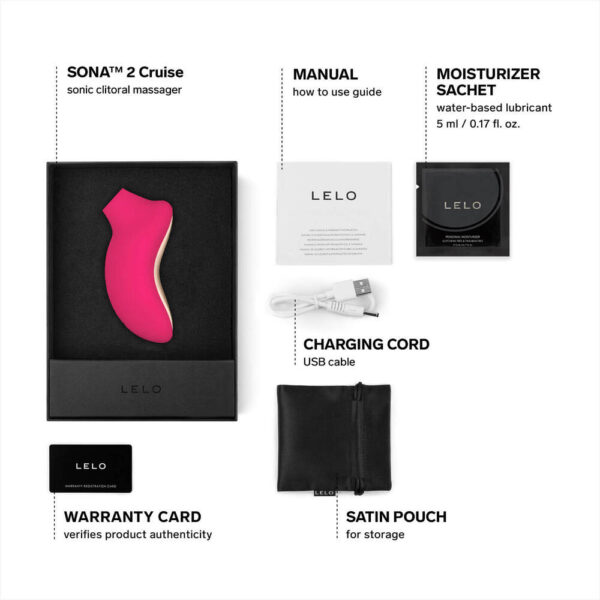LELO Sona 2 Cruise Clitoral Vibrator - Cerise