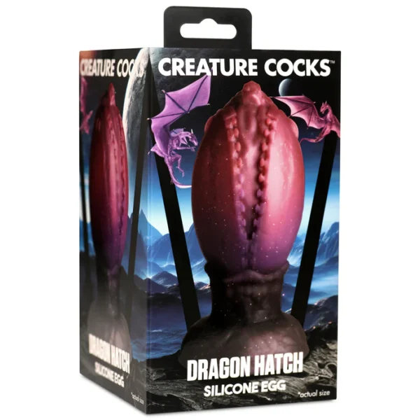 Creature Cocks Dragon Hatch Silicone Egg - Large
