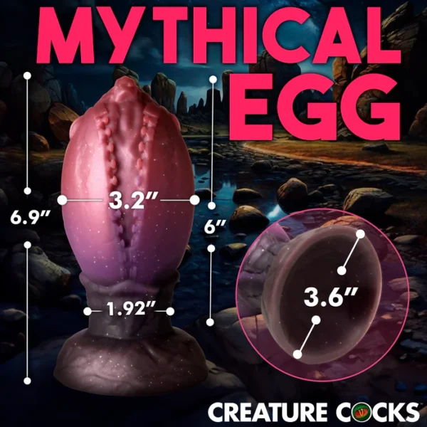 Creature Cocks Dragon Hatch Silicone Egg - Extra Large