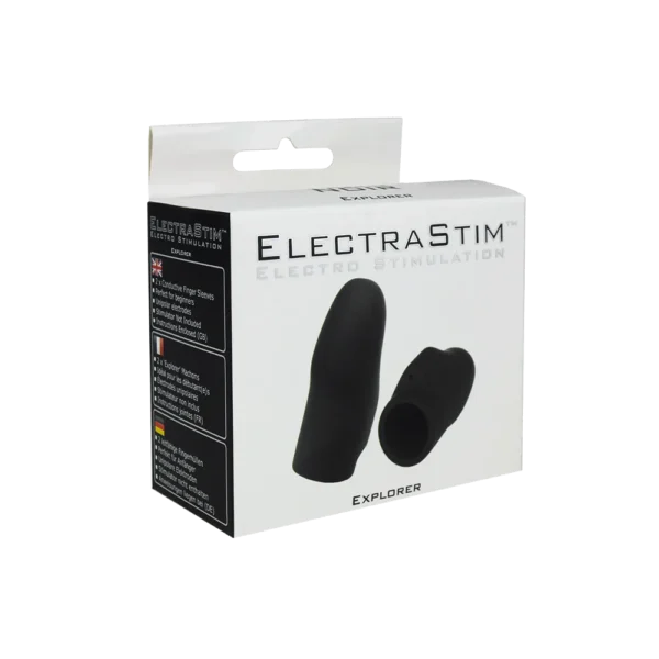 ElectraStim Silicone Noir Explorer Electro Finger Sleeves