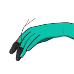ElectraStim Silicone Noir Explorer Electro Finger Sleeves