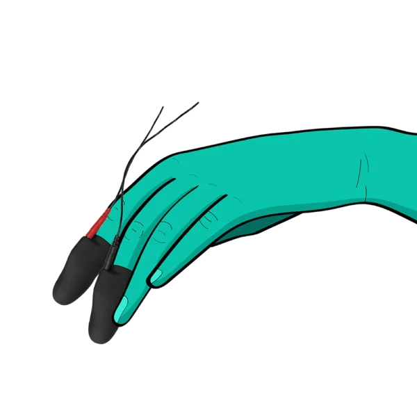 ElectraStim Silicone Noir Explorer Electro Finger Sleeves