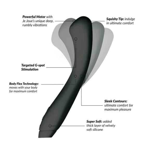 Je Joue Juno Flex G-Spot Vibrator with Body Flex Technology