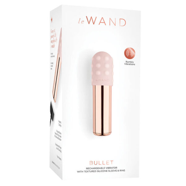 Le Wand Chrome Mini Bullet Vibrator - Rose Gold