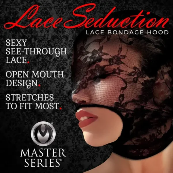Master Series | Lace Seduction Lace Bondage Hood