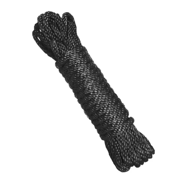 Master Series Premium Black Nylon Bondage Rope 10ft