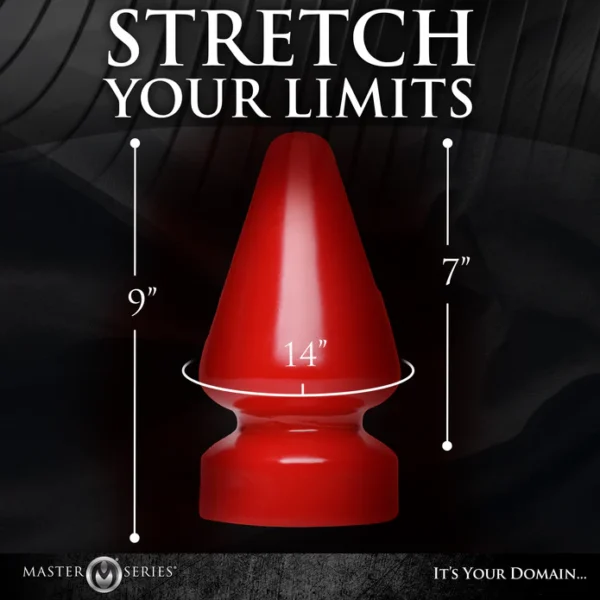 Master Series The Anal Destructor Butt Plug - Titanic - Dimensions