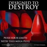 Master Series The Anal Destructor Butt Plug - Titanic - Designed to Destroy