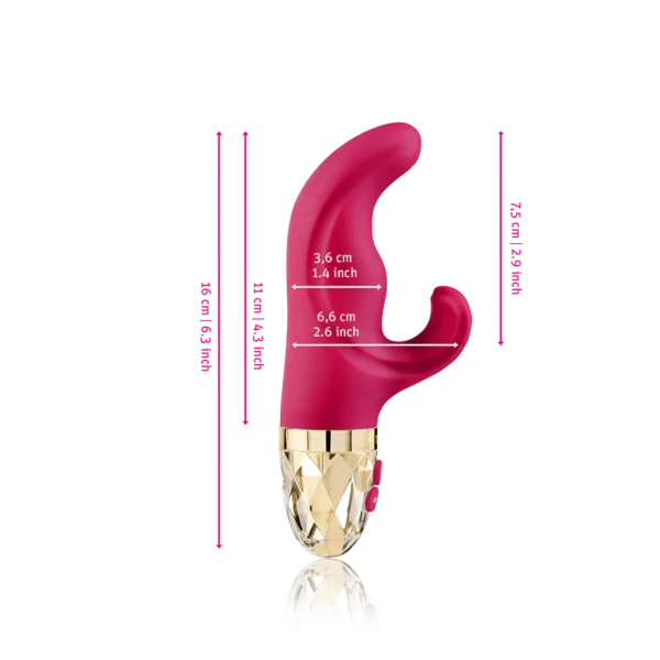 Mystim Hop Hop Bob Dual Stimulation Rabbit Vibrator - Fuchsia
