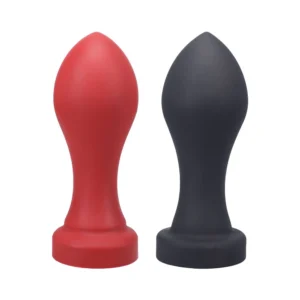 Tantus H Bomb XL Butt Plug Crimson & Onyx Group