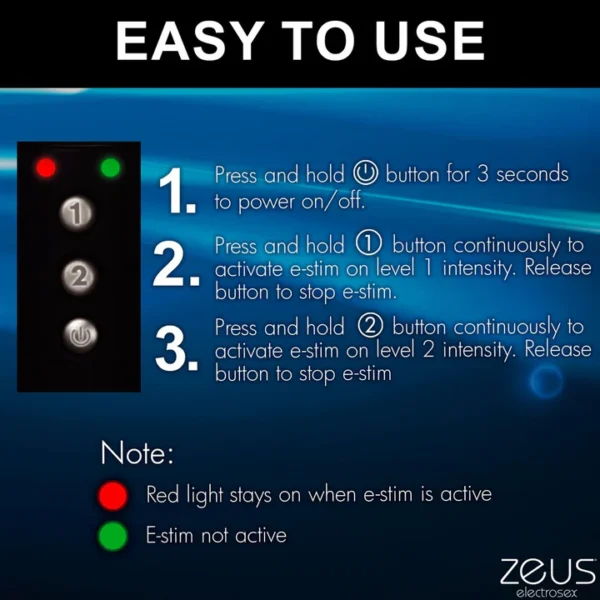 Zeus Electrosex e-Stim Spiked Paddle - Easy to Use