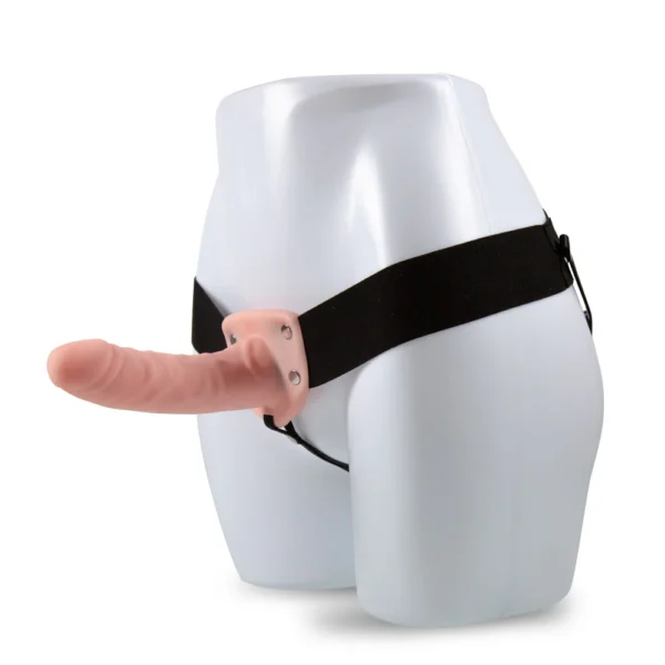 Dr. Skin By Blush 6-Inch Long Hollow Strap-On Dildo - Vanilla