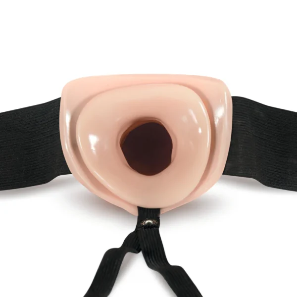 Dr. Skin By Blush 6-Inch Long Hollow Strap-On Dildo - Vanilla