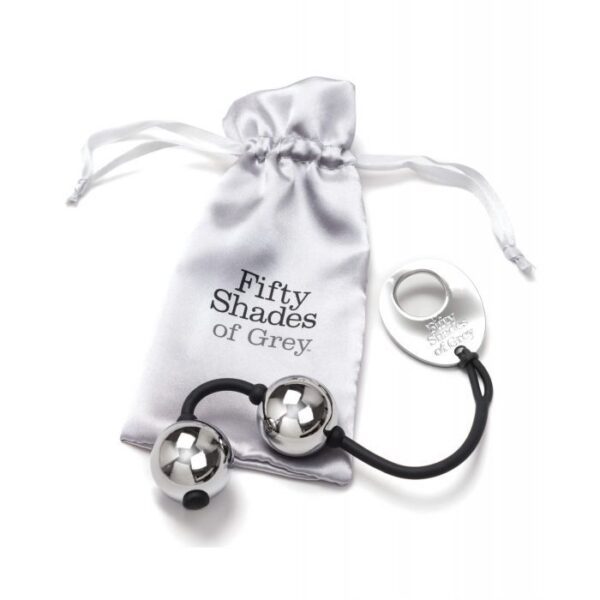 Fifty Shades of Grey Inner Goddess Silver Pleasure Balls 7.8oz
