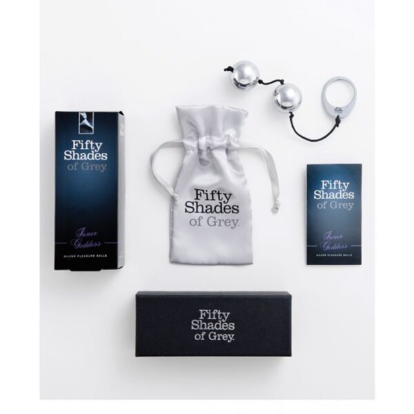Fifty Shades of Grey Inner Goddess Silver Pleasure Balls 7.8oz