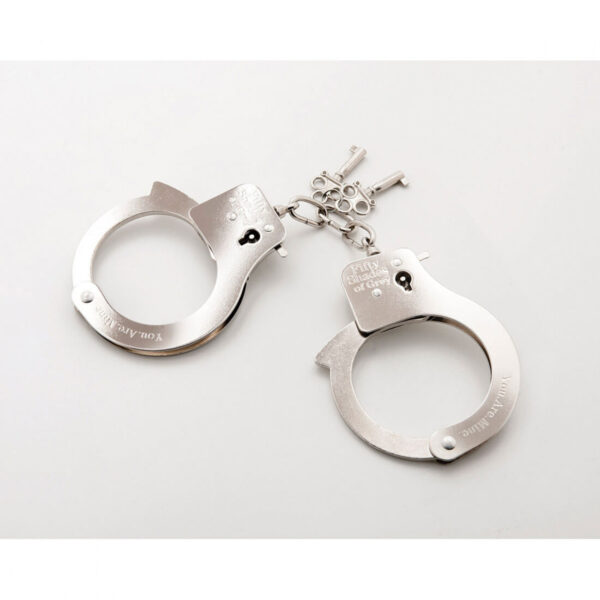 Fifty Shades of Grey You. Are. Mine. Metal Handcuffs
