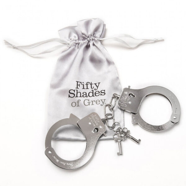 Fifty Shades of Grey You. Are. Mine. Metal Handcuffs