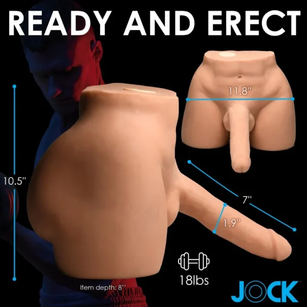 JOCK | Auto-Squeezing & Vibrating Male Sex Doll