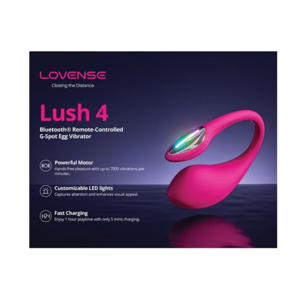 Lovense | Lush 4 Bluetooth App-Controlled G-spot Egg Vibrator