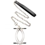 Master Series Adjustable Pussy Clamp with Leash