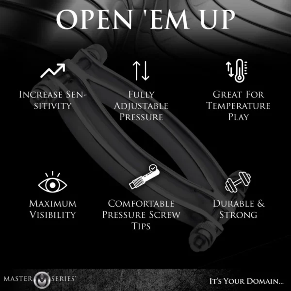 Master Series Stainless Steel Adjustable Pussy Clamp