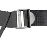 Ouch! | Ribbed 8 in. Hollow Strap-On with Balls - Buckle