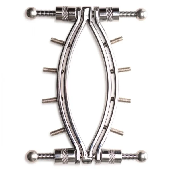 Master Series | Extreme Restraints | Spread 'Em Poker Labia Clamp with Adjustable Pressure Screws