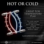 Master Series | Extreme Restraints | Spread 'Em Poker Labia Clamp with Adjustable Pressure Screws