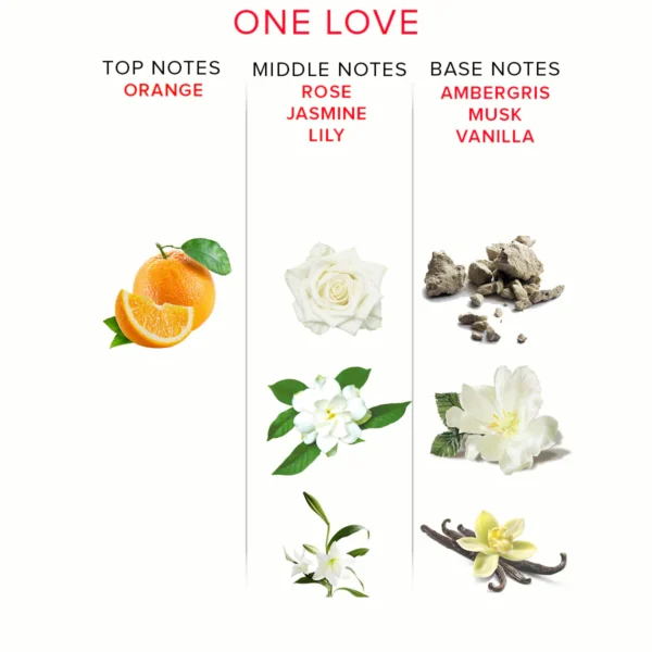 Eye of Love One Love Attract Him Pheromone Perfume - Fragrance Chart