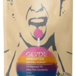 GLYDE ULTRA Thin Standard Fit Condoms Assorted Organic Flavors 10-Count