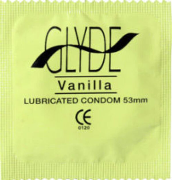 GLYDE ULTRA Thin Standard Fit Condoms Organic Vanilla Flavor 4-Count