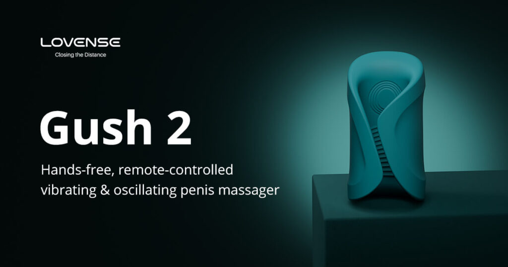Lovense Gush 2 Hands-free RC Vibrating & Oscillating Penis Massager
