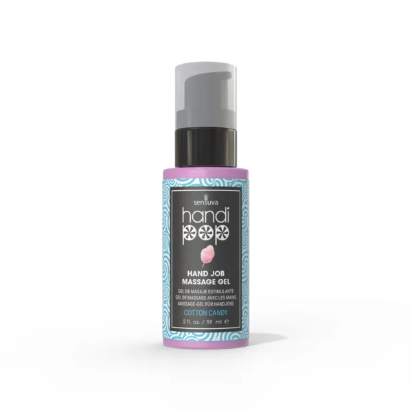 Handipop Edible Hand Job Massage Gel 2 oz - Cotton Candy