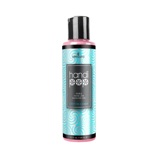 Handipop Edible Hand Job Massage Gel 4 oz - Cotton Candy