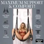 Bedroom Bliss Lover's Door Swing Sex Swing - Maximum Support & Comfort