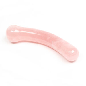 Dame | Chakrubs Heart Curve Rose Quartz Crystal Dildo