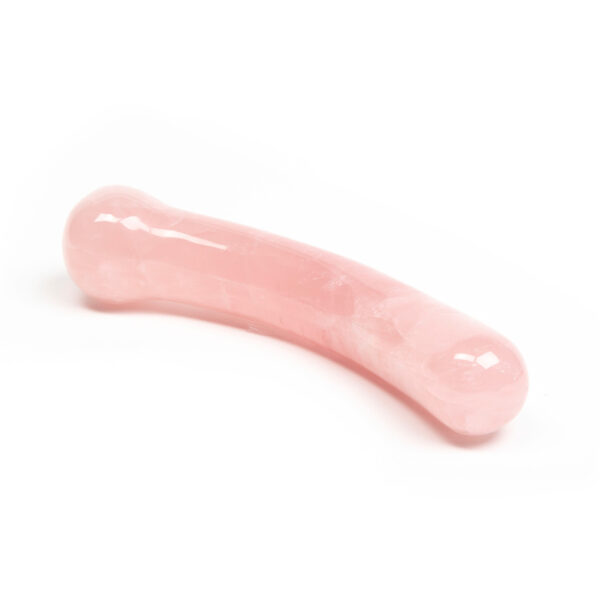 Dame | Chakrubs Heart Curve Rose Quartz Crystal Dildo