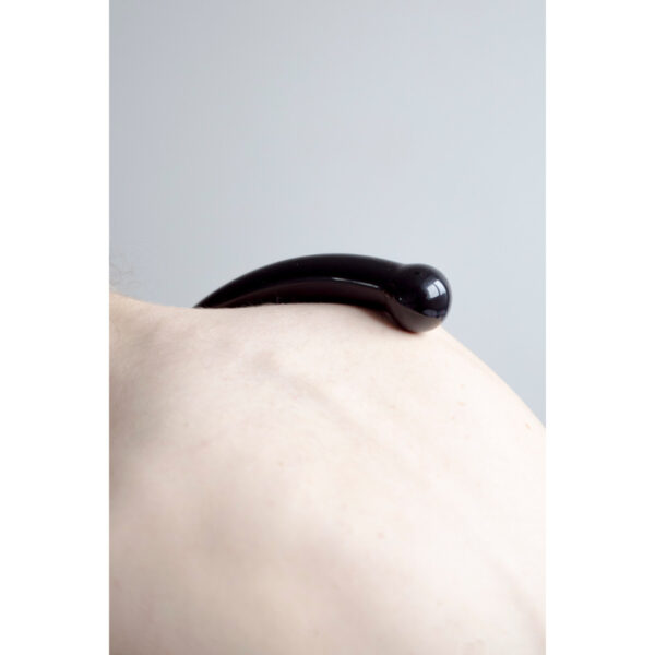 Dame | Chakrubs Xaga Curve Obsidian Crystal Dildo