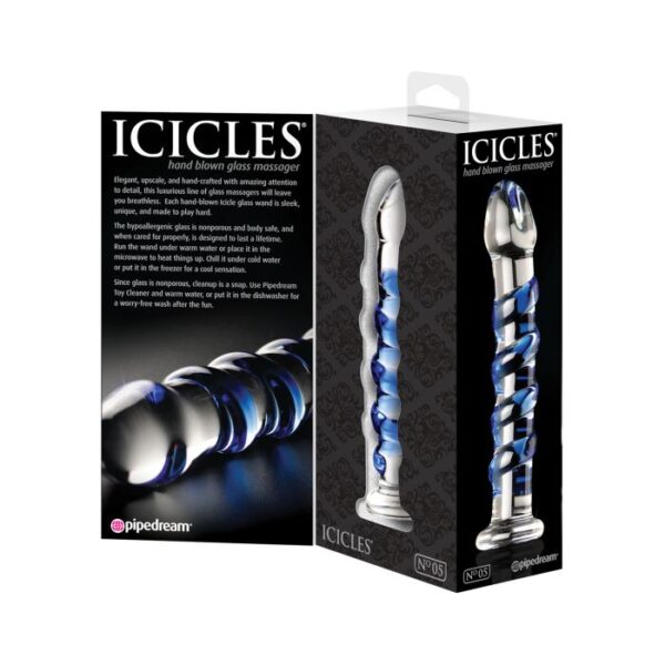 Pipedream Icicles No. 5 Hand-blown Glass Dildo