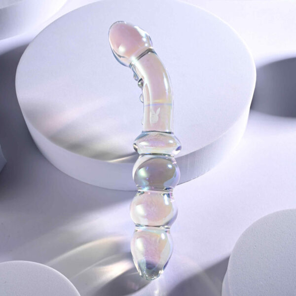Playboy Pleasure Jewels Multiplay Double Glass Dildo